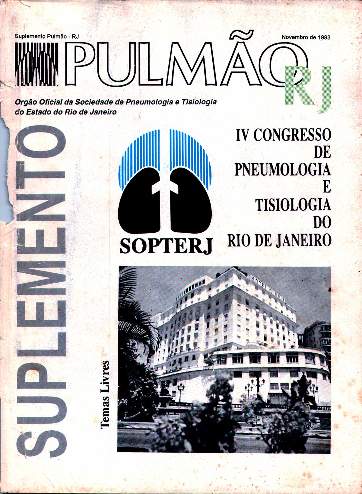 Revista Pulmão RJ 1993 - Suplemento